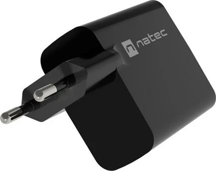 Karikues NATEC RIBERA GAN 1x USB-A + 1x USB-C 45W, i zi