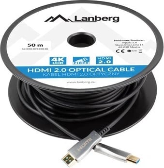 Kabel HDMI LANBERG 50m, v2.0, i zi