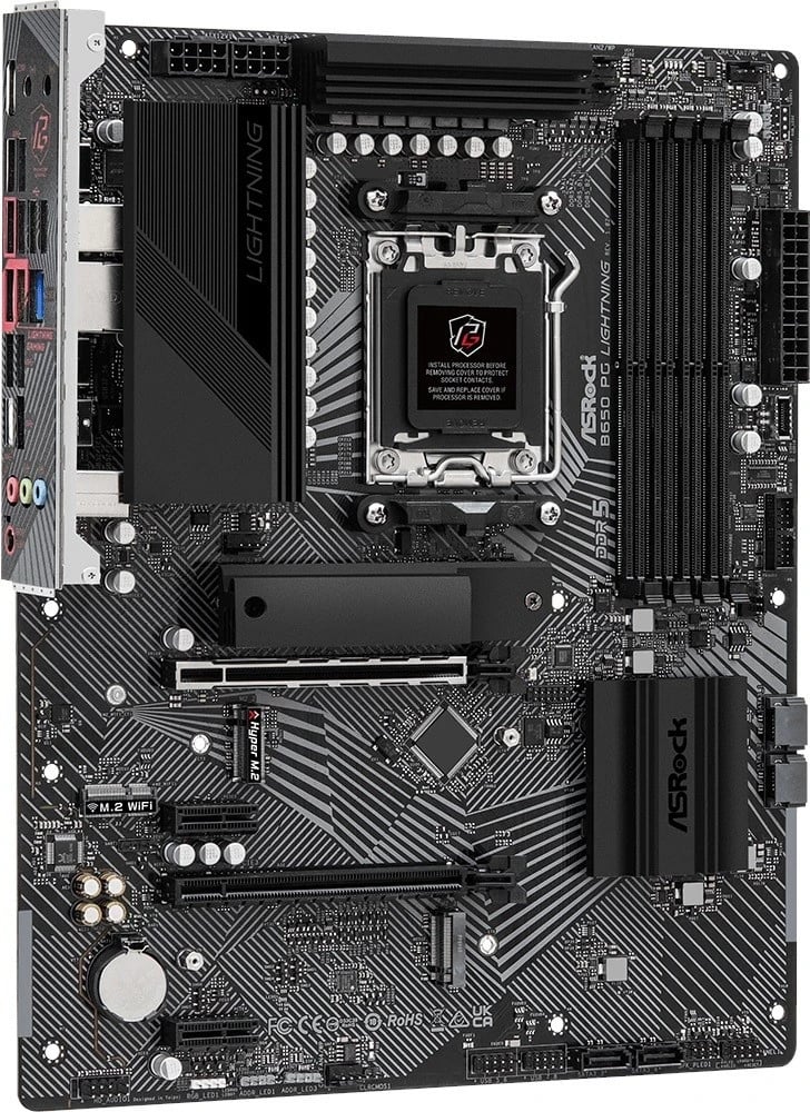 Pllakë amë ASRock B650 PG Lightning, Socket AM5, Chipset B650, DDR5