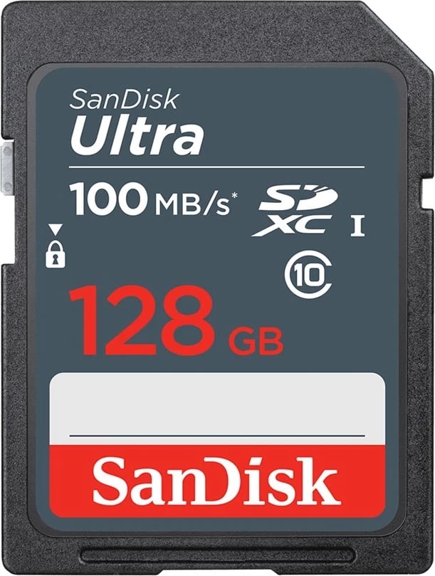 Kartë kujtese SanDisk Ultra 128 GB SDXC UHS-I, e zezë