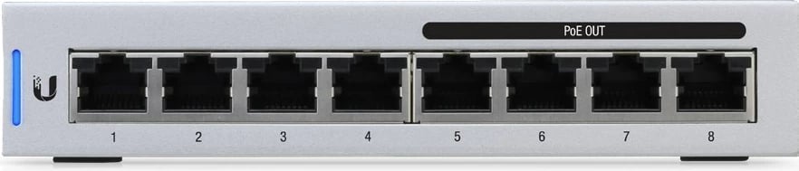 Switch Ubiquiti UniFi 8, Managed Gigabit Ethernet, Gri