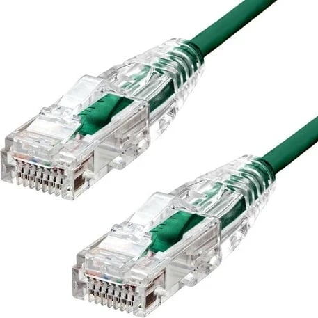 Kabëll Ethernet ProXtend Ultra Slim CAT6 U/UTP CU LSZH 50cm, gjelbër