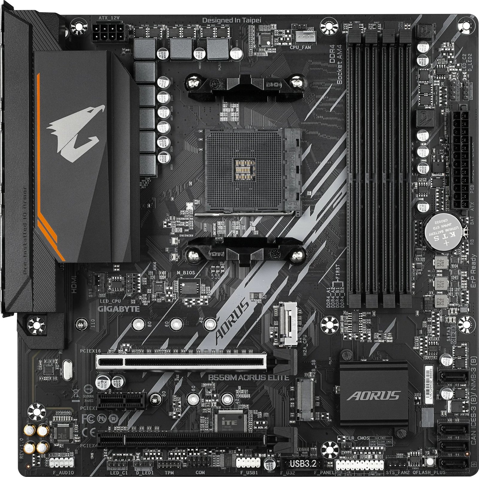 Pllakë amë Gigabyte B550M AORUS ELITE mATX