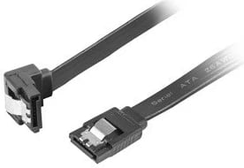 Kabllo Lanberg Cable SATA DATA III, 90", zezë