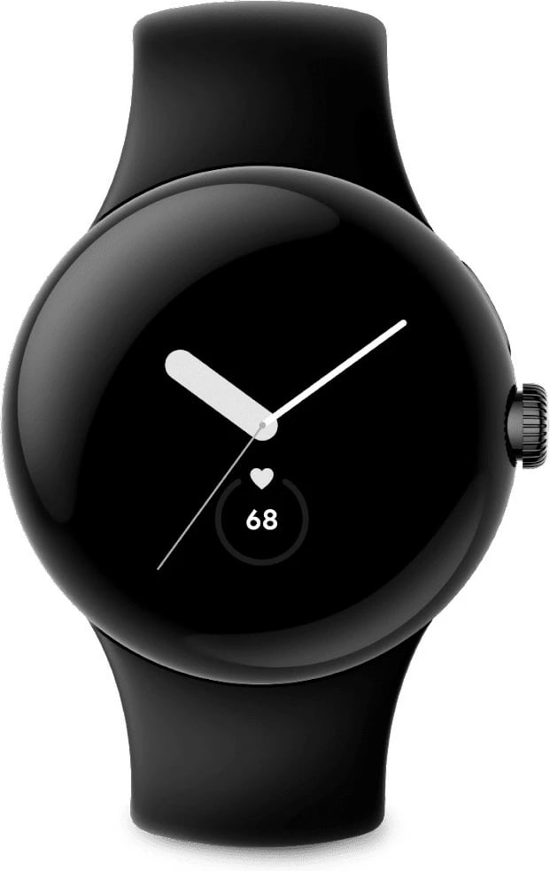 Smartwatch Google Pixel Watch, AMOLED, 32 GB, Wi-Fi, GPS, Matte Black/Obsidian