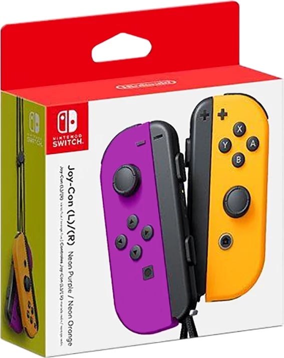 Kontrollorë Joy-Con Nintendo Switch, Violet Neon / Portokalli Neon