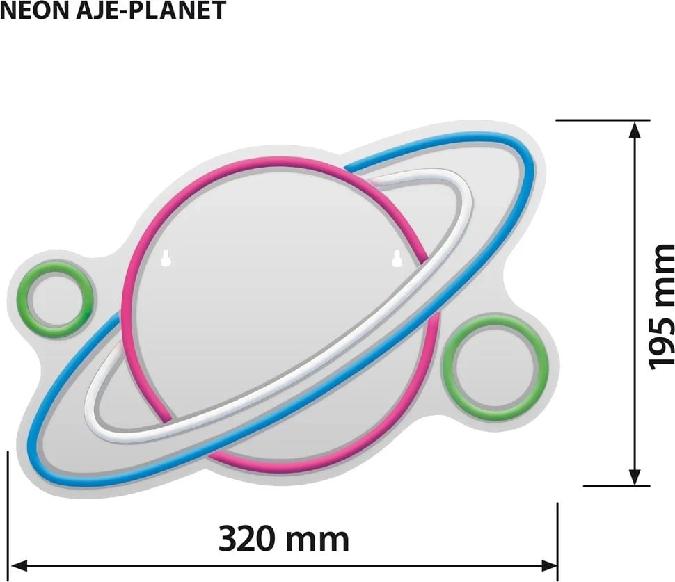 Dritë LED Activejet AJE-NEON PLANET, Multikolor