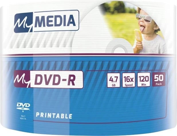 DVD-R Verbatim, paketë me 50 copë, të printueshme