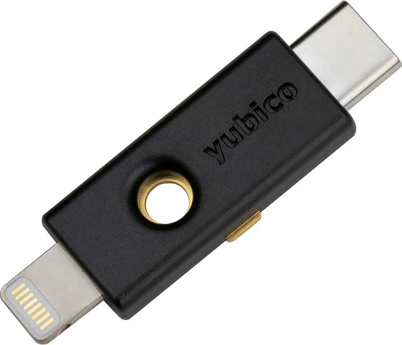 YubiKey 5Ci, Yubico, me ndërfaqe Lightning / USB-C, e zezë