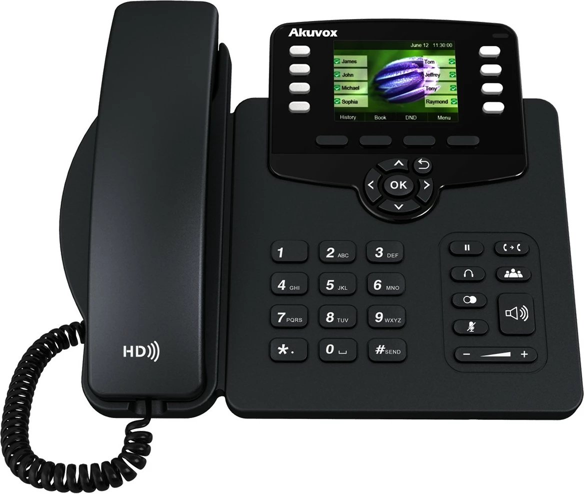 Telefon IP Akuvox SP-R63G, 16 MB, 3 linja, i zi