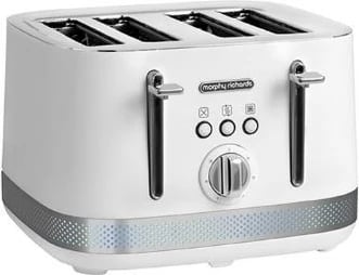 Toster Morphy Richards Illumination, 4 feta, i bardhë