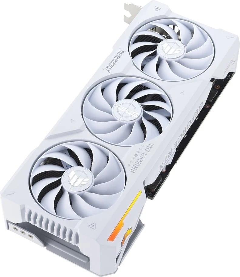 Kartë Grafike ASUS TUF Gaming TUF-RTX4070TIS-O16G-WHITE-GAMING, NVIDIA GeForce RTX 4070 Ti SUPER, 16 GB GDDR6X, e bardhë