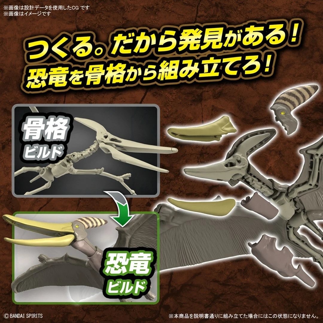 Model Plannosaurus Pteranodon Bandai