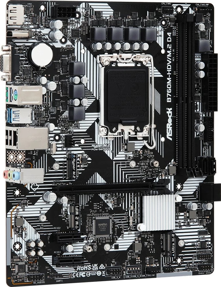 Pllakë amë Asrock B760M-HDV/M.2 D4 Intel B760