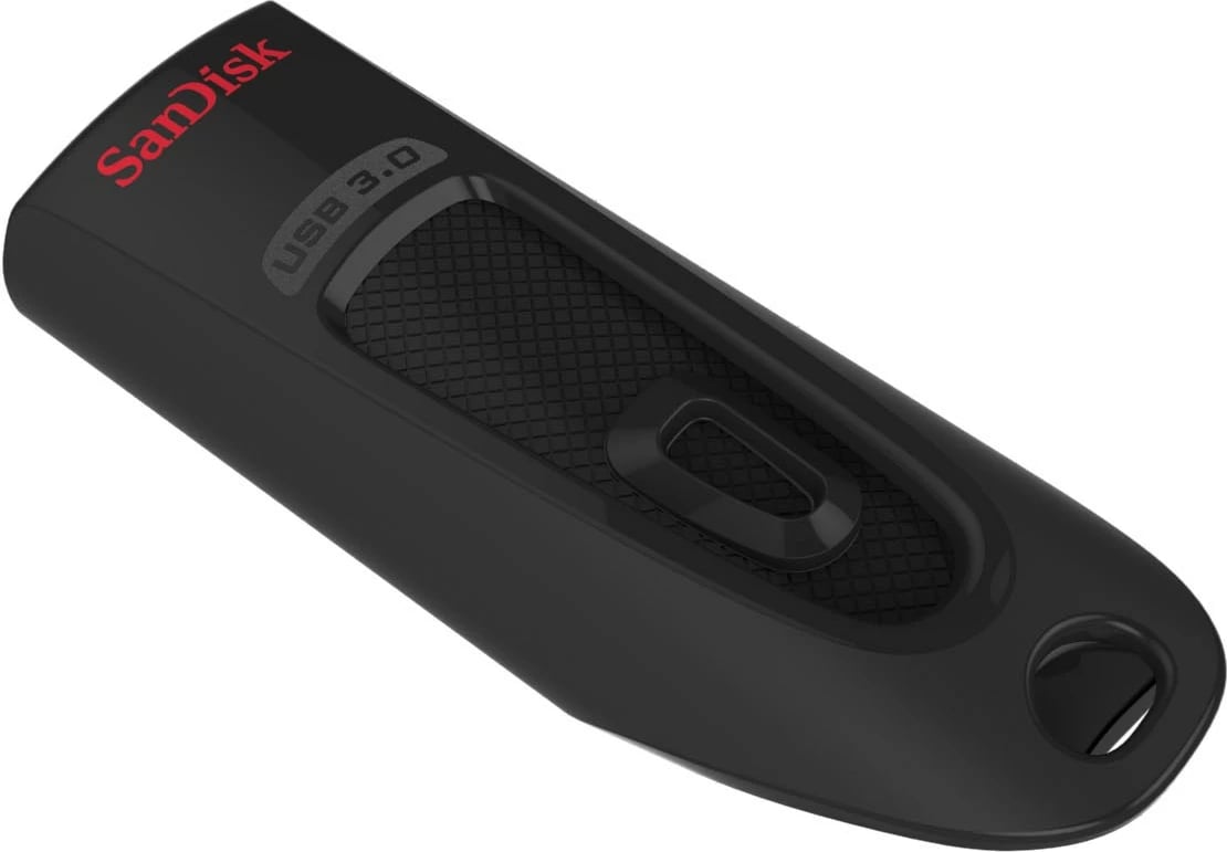 USB SanDisk Ultra, 64 GB, e zezë