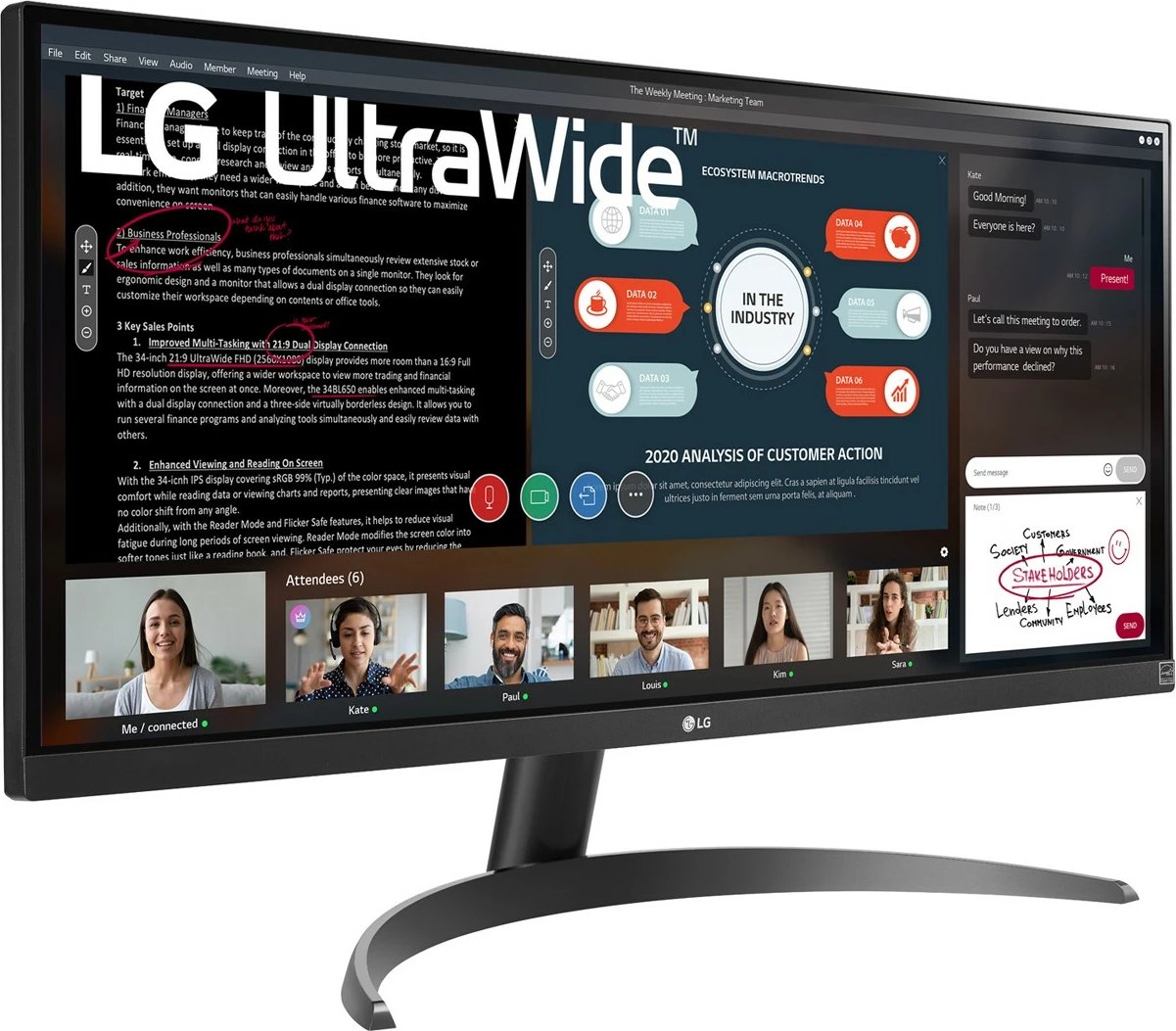 Monitor LG 29WP500-B, 29", UltraWide Full HD, LED, i zi