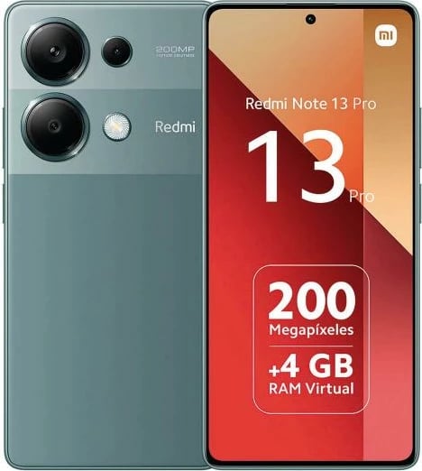 Celular Xiaomi Redmi Note 13 Pro, 6.67", 8+256GB, DS, i gjelbër