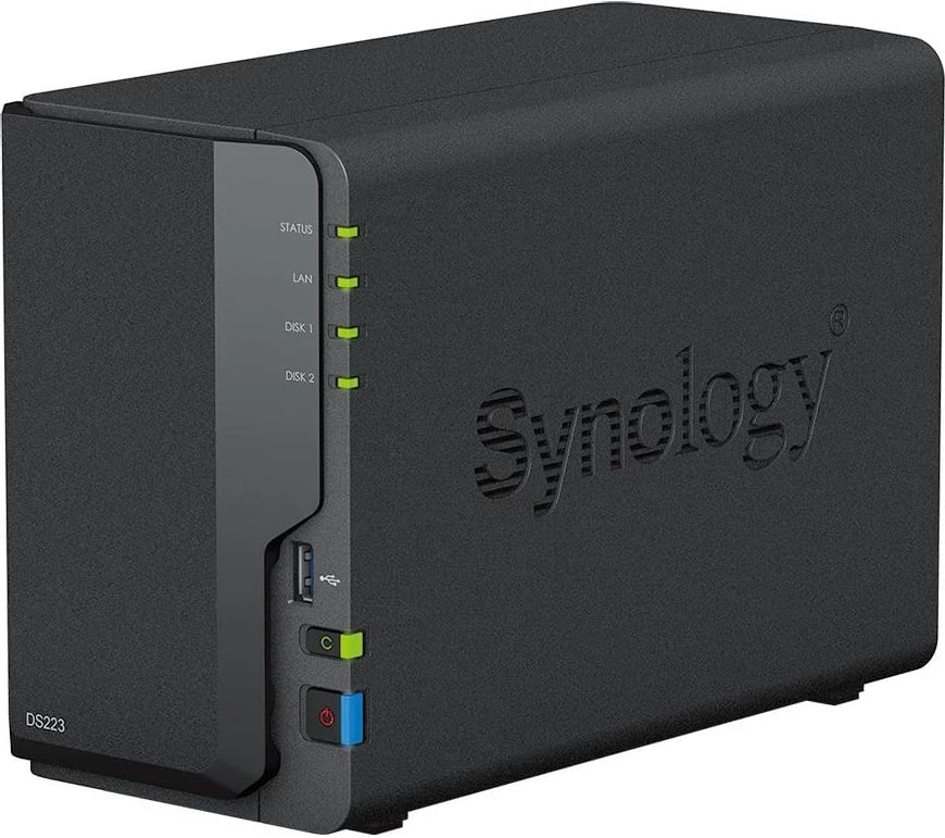 NAS Synology DS223, 1 GB RAM, 1700 MHz