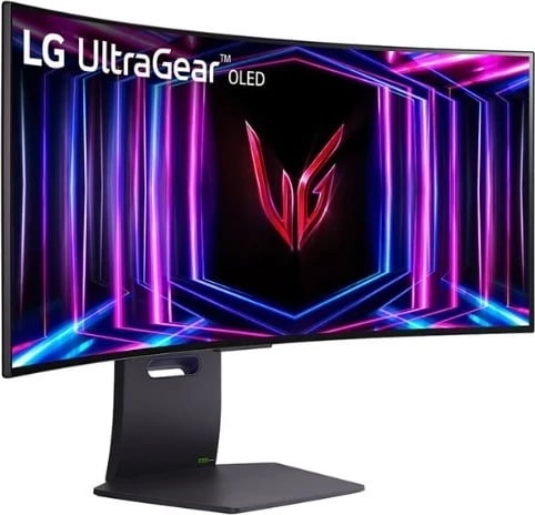 Monitor LG 34GS95QE, 34", OLED i lakuar, 0.03ms, 240 Hz, HDR, i zi