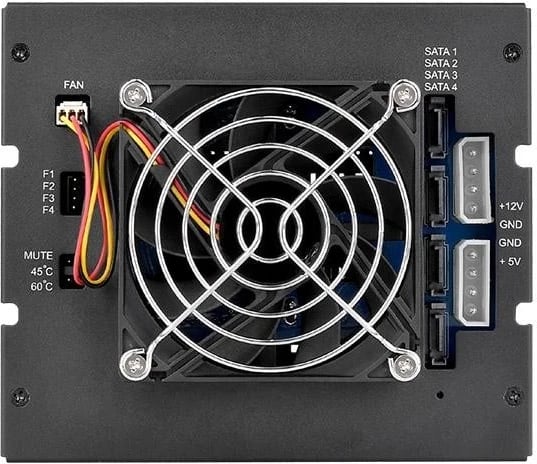 Kasë Thermaltake Max 5 3504, 4x 2.5"/3.5" SATA HDD, e zezë