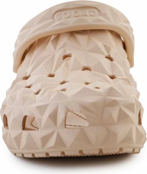 Papuqe Crocs Classic Geometric për meshkuj dhe femra, krem